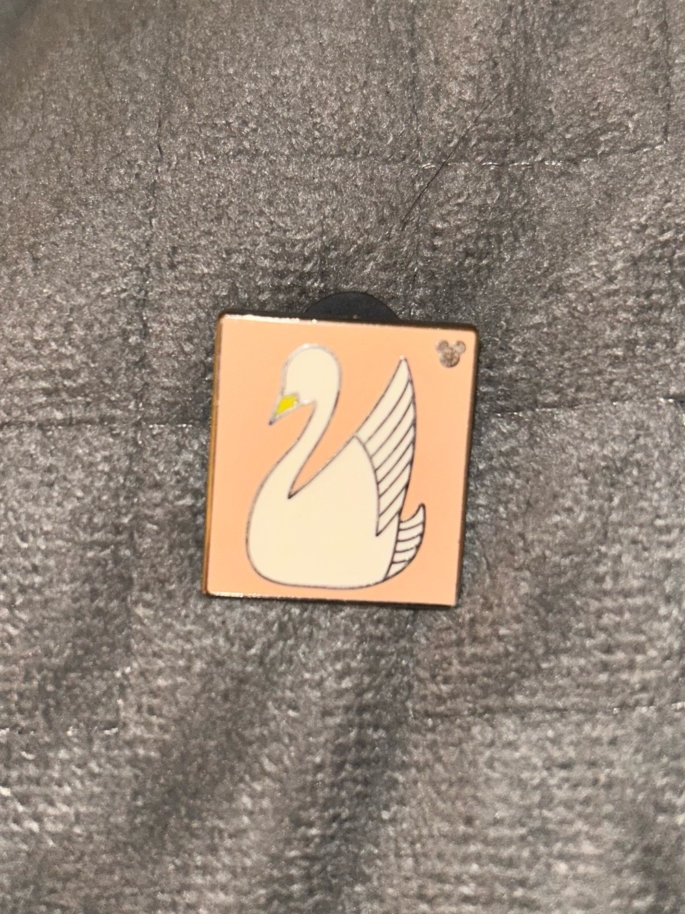 Disney Pink and White Swan Enamel Pin